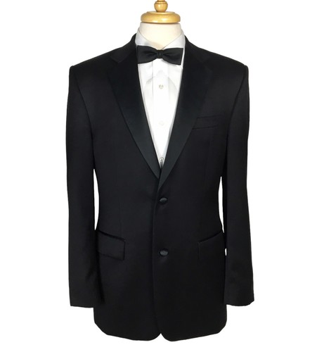Pronto Uomo Black Tux 2 pc Satin Trim Tuxedo Suit Size 38 L Jacket Pants - Picture 4 of 22