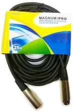 MAGNUM PRO MDJM525 PRO Series 25ft XLR Male Plug to XLR Female Plug Cable