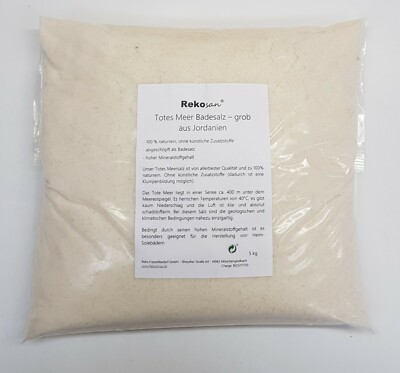 Rekosan Totes Meer Salz 5 kg Badesalz aus Jordanien grob