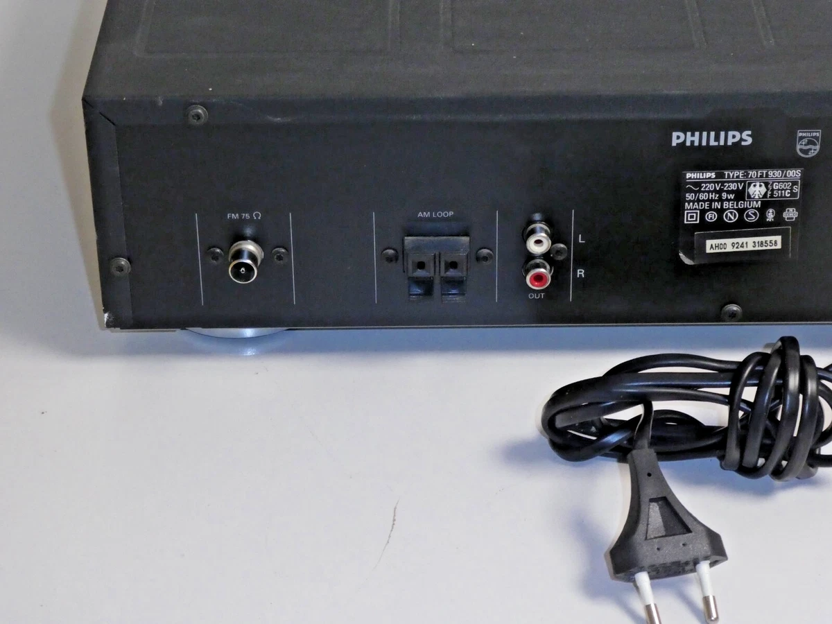 Sintonizador estéreo Philips 70FT930/00S High End RDS, 2 años de garantía