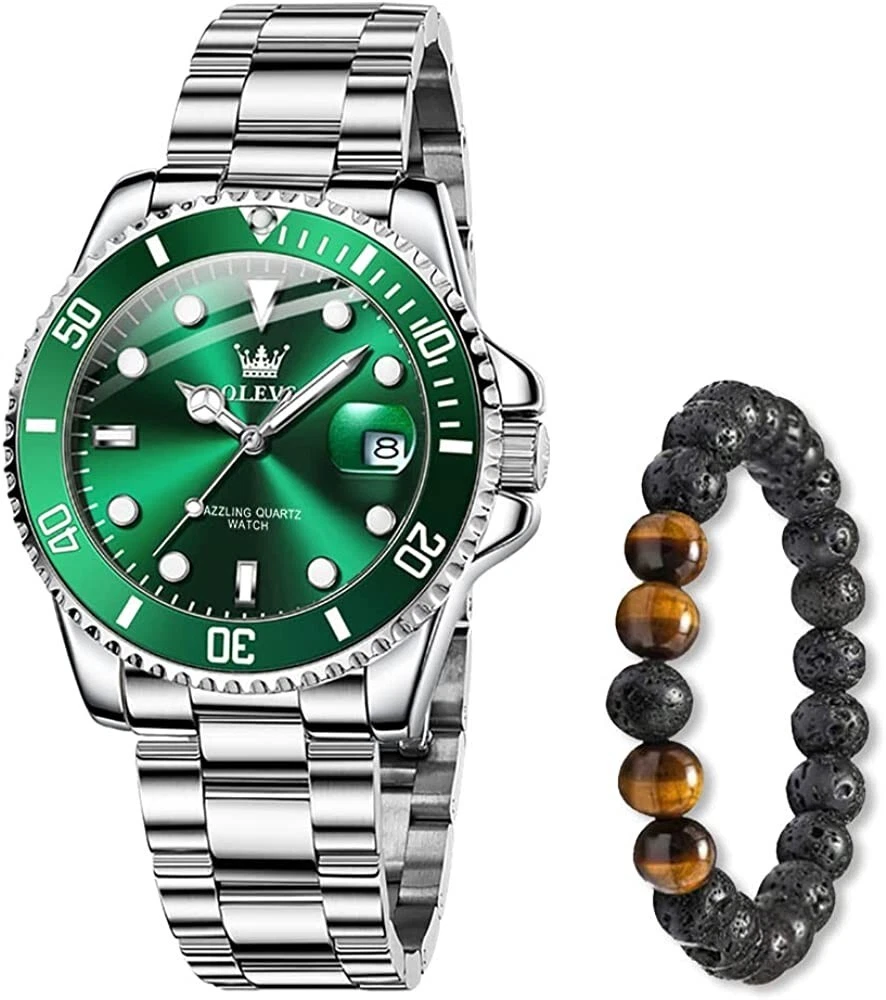 Orologio uomo Acciaio Orologi da Polso modello Rolex Elegante Impermeabile
