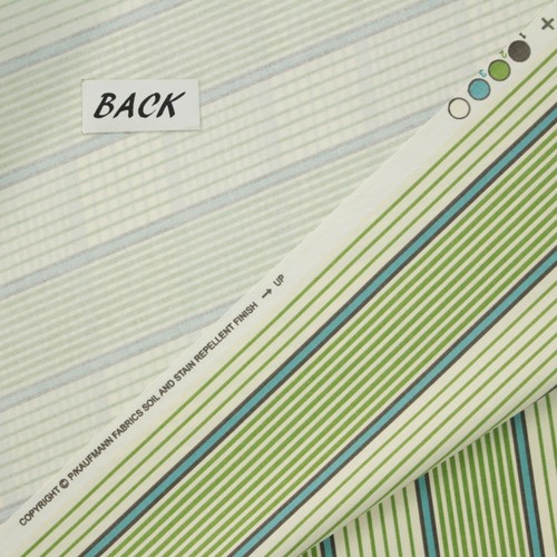 P KAUFMANN JOHN KELLY GREEN WHITE PINSTRIPE COTTON MULTIUSE FABRIC BY YARD 54"W - Picture 6 of 6