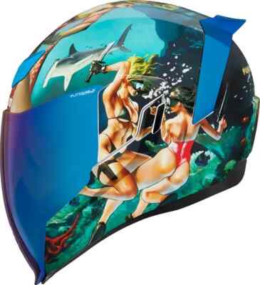 Airflite  Pleasuredome4 Helm GR M Icon Helm Polycarbonat Integralhelm FMVSS 218