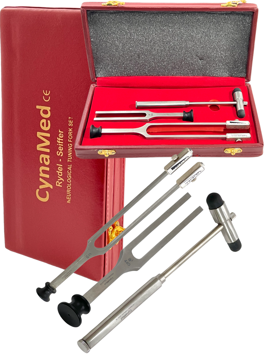 New German Rydel Seiffer Tuning Fork Set of 3 Neurology ENT