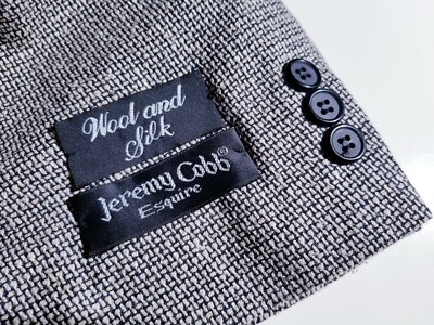NEW 50R brown/black tooth Check Plaid Silk Wool tweed Blazer Jacket Sport Coat 