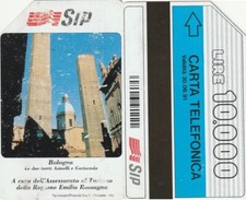 SCHEDA TELEFONICA USATA P109 BOLOGNA 10 TP -NON PERFETTA (T34