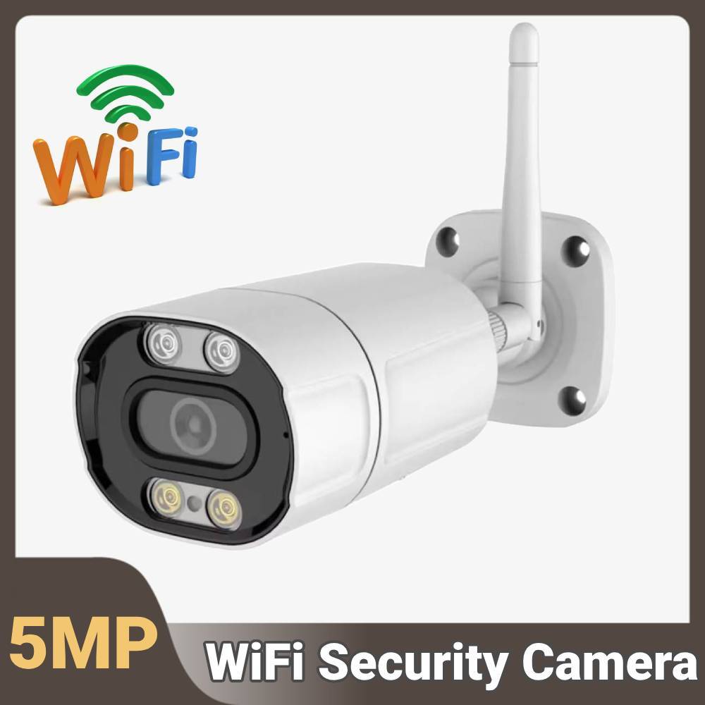 Outdoor Home Security Camera System with 2.4G/5G WiFi, 5MP HD Night Vision, Smart Features-image