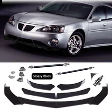 Front Bumper Lip Spoiler /Splitter Strut Rods Glossy For Pontiac grand prix