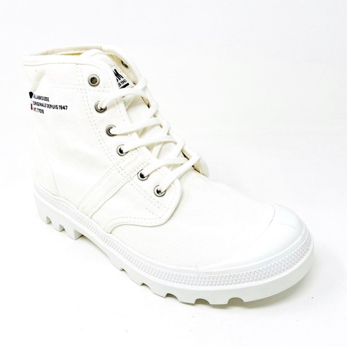 Palladium Pallabrousse Legion Wax Star White Mens Size 8.5 Boots 77018 116 - Picture 2 of 5
