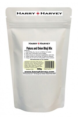 500g Harry Harvey Zwiebel Bhaji & Pakora Teig Mix Bhajia Mix Pakodha Gemüse