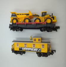 CAT CATERPILLAR EXPRESS TRAIN CABOOSE  Flat Car with Load by Toy State