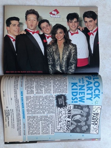 Vintage Big Bopper Magazine May 1990 NKOTB Johnny Depp Corey Haim Chad Allen - Picture 9 of 24