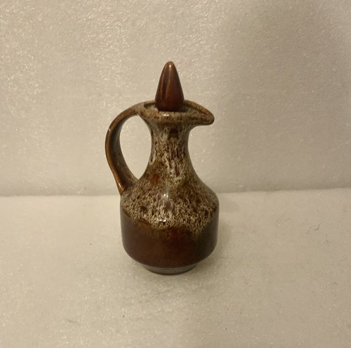 Fosters Of Cornwall braun Öl/Essig Kanne mit Original Stopfen 70er Jahre