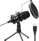 Himpuky USB Computer Microphone with Tripod Stand Condenser Mic for Podcasting