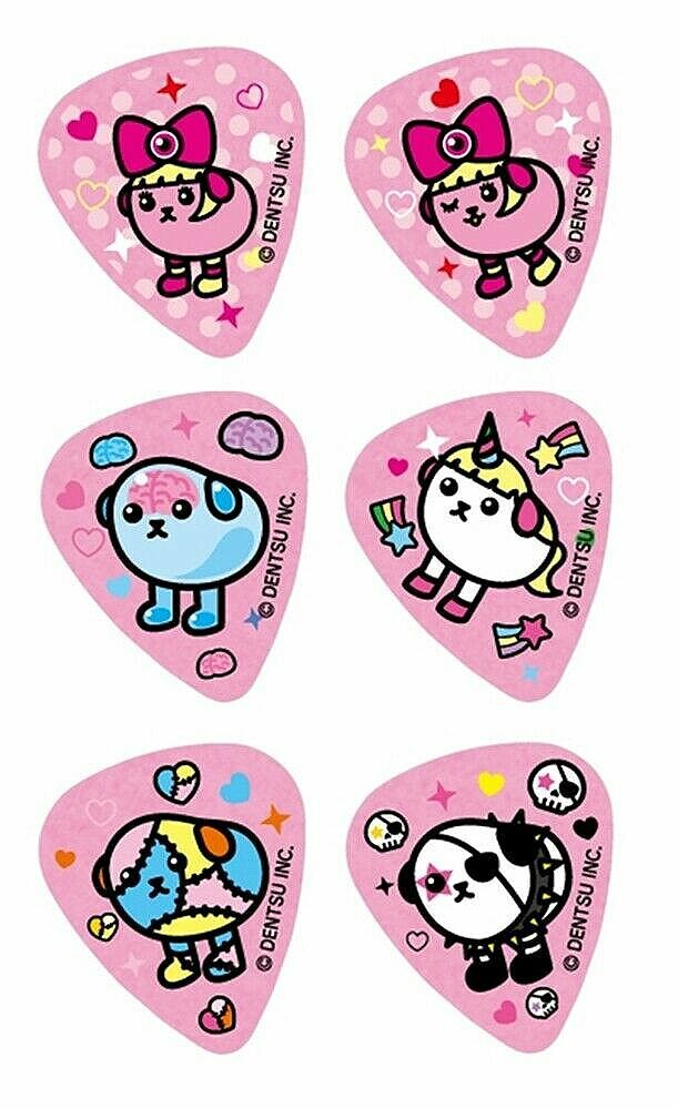 Kyary Pamyu Pamyu x Mameshiba Collaboration Guitar Pick Set Pink