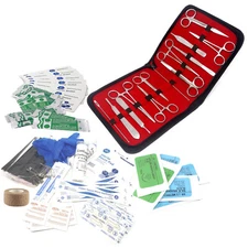 First Aid Responder EMS Emergency Medical Trauma Bag Deluxe Supplies - 119 Pcs