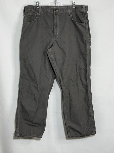 Carhartt Carpenter Pants Mens 40x30 Gray B159-CHR Loose Fit Canvas Jeans |  eBay