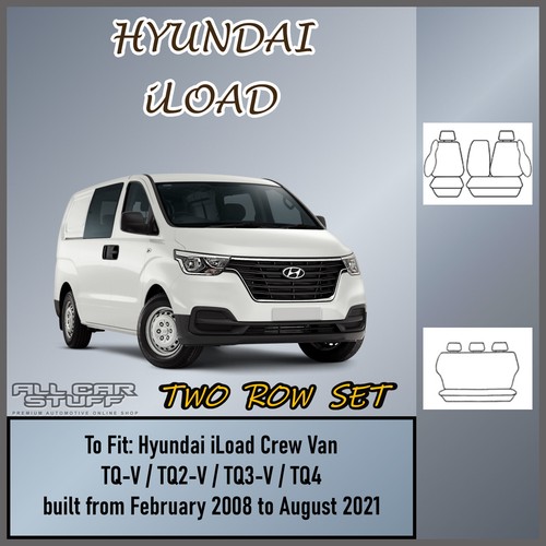 Leather Look Seat Covers for Hyundai iLoad Crew Van: from 02/2008 to 08/2021 - Picture 2 of 12