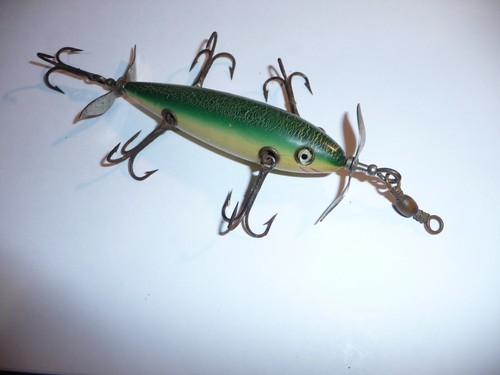 Pflueger Neverfail 5 Hook Underwater Minnow Fishing Lure w/Gem Clips! RARE - Picture 3 of 15