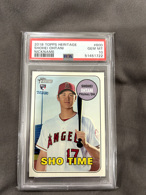 Topps Heritage 大谷翔平 SSP NICK NAME PSA10