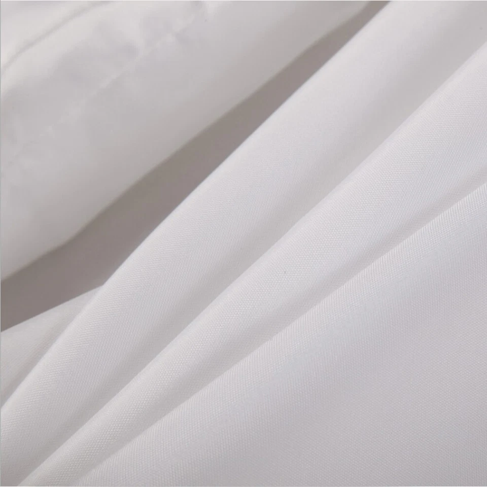 Extra Long Thick Fabric Polyester Shower Curtain White Minimalism - image 3 of 4