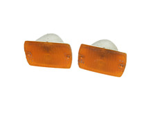 Jeep Wrangler Yj 87-93 Front Turn Signal Marker Lights Lens Parking Amber Pair