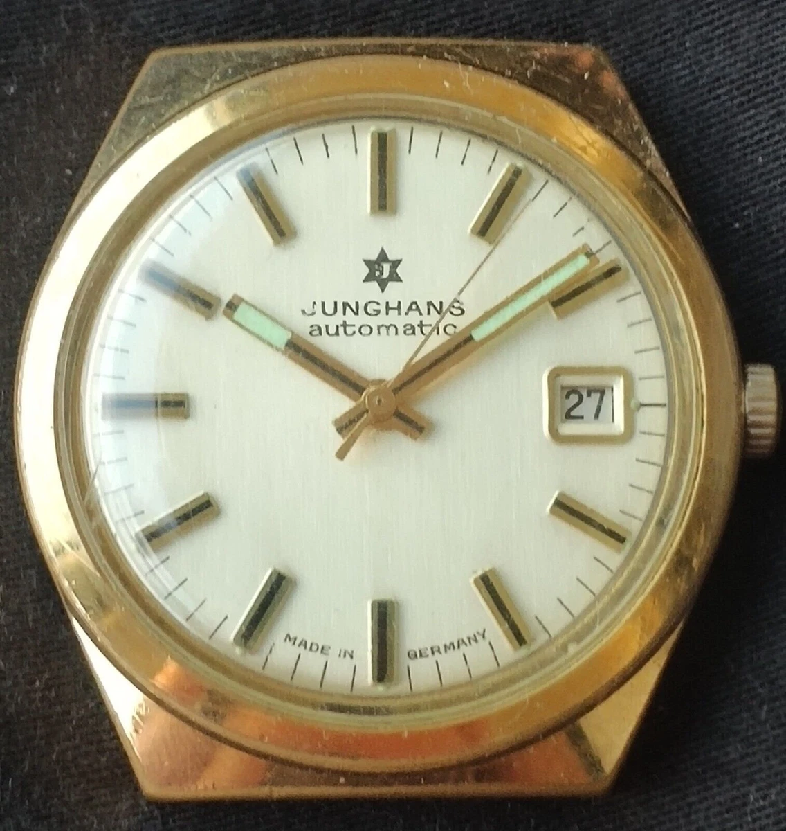 Montre automatique Junghans allemande vintage pour hommes cal.653