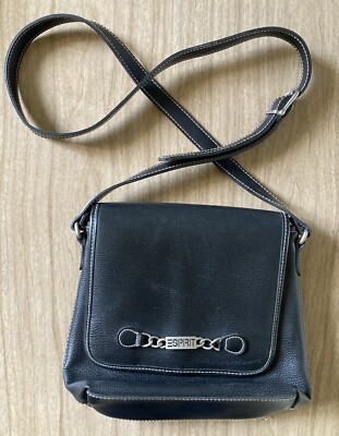 Esprit Black Wallet Crossbody Purse