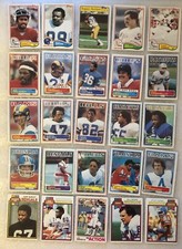 25 Vintage NFL Football Card Lot 1970s 1980s Topps HOF Cromwell Haynes Morgan+