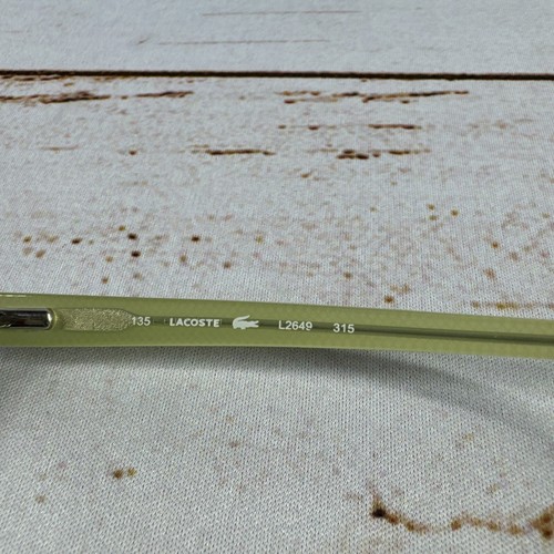 Lacoste L2649 799 51-16-135 Green Full Rim Eyeglasses Frame QS55 Used - Picture 6 of 6