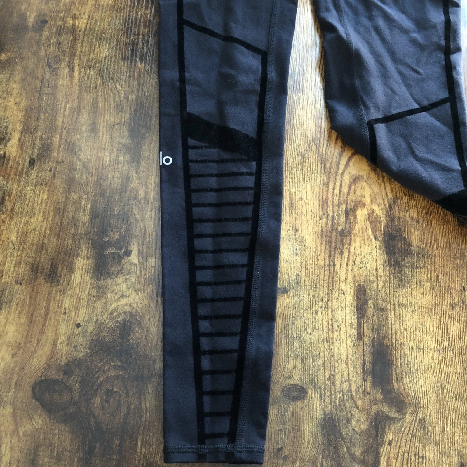 alo-yoga moto velvet flocked full length leggings