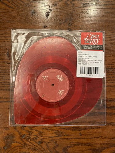 Lana Del Rey Lust for Life Love Heart-shaped Vinyl UO Exclusive VERY RARE New