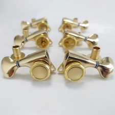 3R3L Guitar Machine Heads 1:21 Rear Locking Tuners Guitar Tuning Pegs Gold