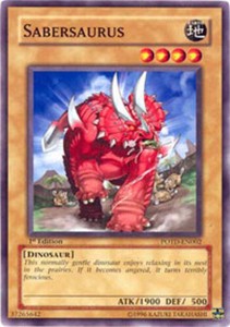 Sabersaurus - POTD-EN002 - Common - Unlimited Edition x3 - Near Mint