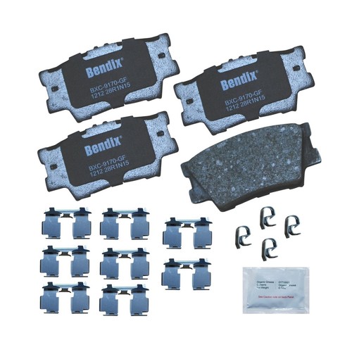 Bendix Priority1 CFC1212 Ceramic Rear Brake Pads for Select Models Lexus ES30...