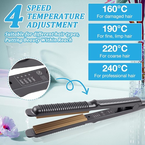 AVCXEC Hair Crimper, Hair Crimpers for Women, Crimpers Ha-ir with 4 Heat UK - Picture 3 of 8