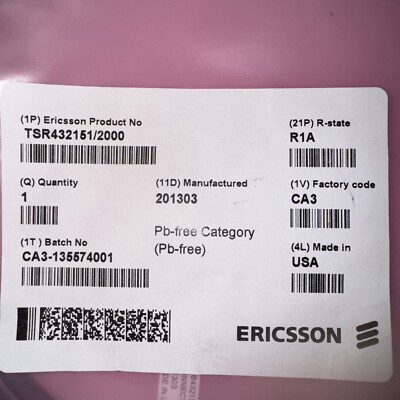 Ericsson TSR432151/2000 Cable Assembly NEW!