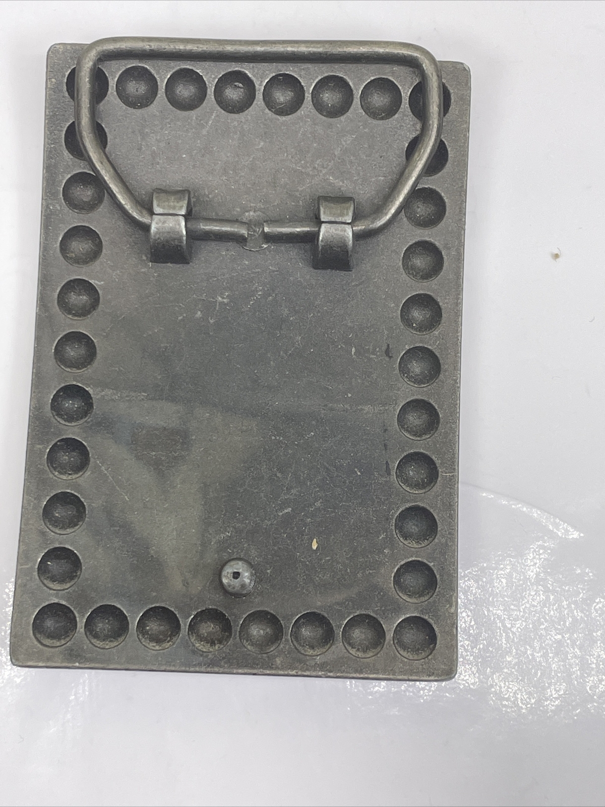 Vintage Metal Dark Solid Rectangular Belt Buckle … - image 7