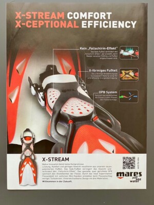mares X-Stream Flosse Tauchen Diving 2012 Vintage Ad Werbung Reklame
