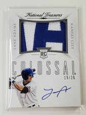 Lane Adams 2015 Panini National Treasures Colossal Autograph 15/25 #14 Auto card