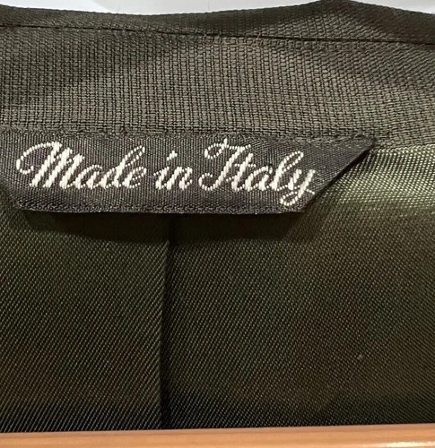 Vintage Pronto-Uomo Dark Green Wool Blazer, Size 39 L, Made In Italy - Picture 5 of 8
