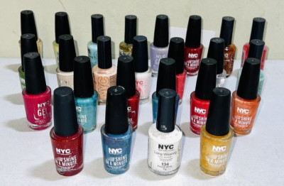 Lot of 25: New NYC New York Color Expert Wear Nail Polish - No Repeats! .32-.45