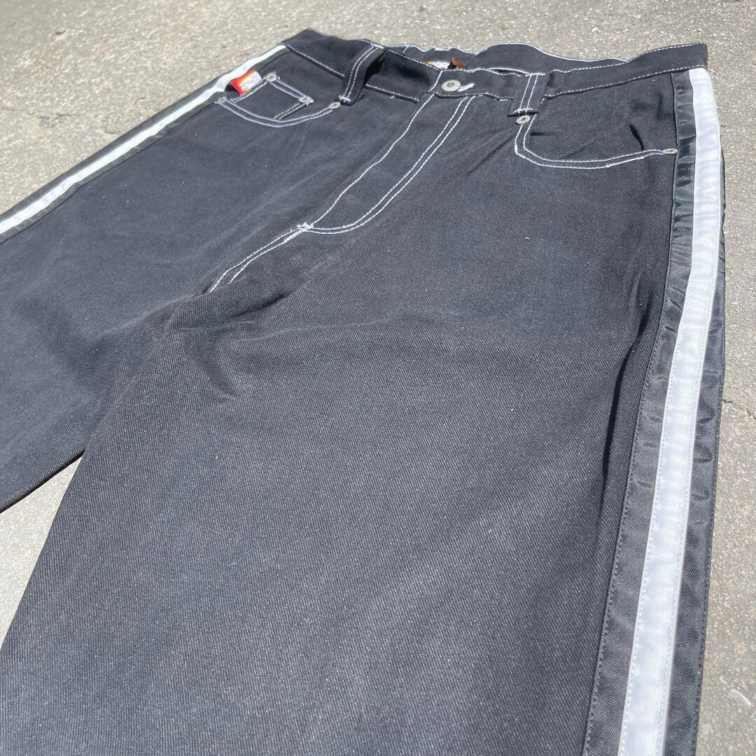 Vintage Kikwear Jeans Y2K Rave Buggy Side Line Pants 90s