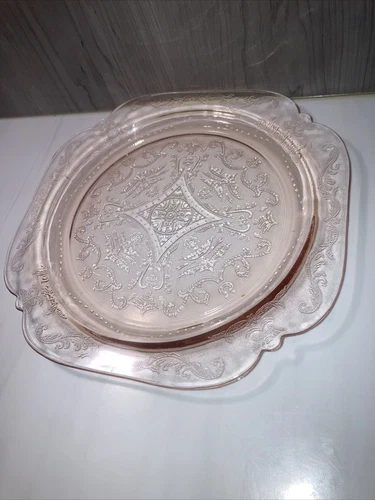 Federal Madrid Pink Depression Glass 10.5" Plate