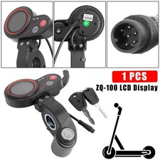 ZQ-100 6 Pin LCD Display Mileage Meter Electric Scooter Meter Speed Adjustable