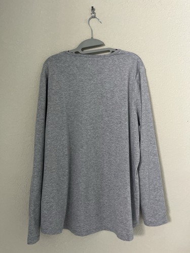 Solbari Long Sleeve Marle Swing Top UPF 50+ Size XX Large Light Grey Marle NEW - Picture 2 of 8
