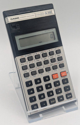 Vintage CASIO College fx-100 Scientific Calculator Made in Japan Funktioniert