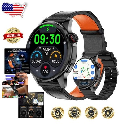 Smart Watch Men GPS Map Offline Navigation AI Calls 100+ Sports Tracker