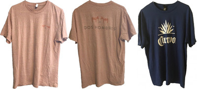 Dos Hombres Mezcal Bryan Cranston Aaron Paul Pink Men s L Cuervo XL T-Shirt Lot