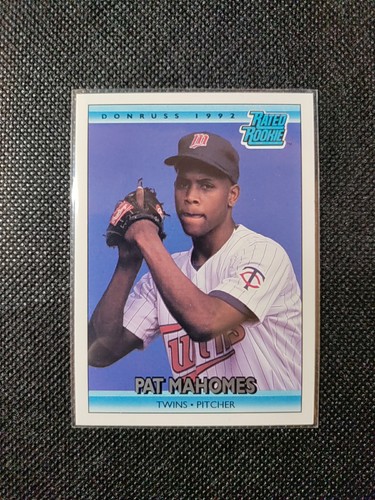 1992 Donruss Pat Mahomes SR. BEWERTETE ROOKIES Baseballkarte Vater von KC CHIEFS QB
